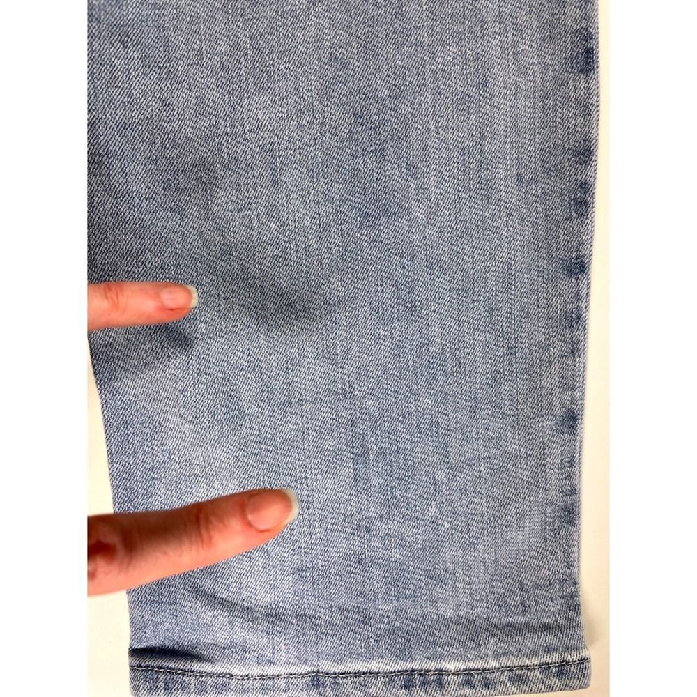 Straight Leg Crop Jeans W/14 Light Blue Wash Talbots KH5741 - Picture 13 of 15